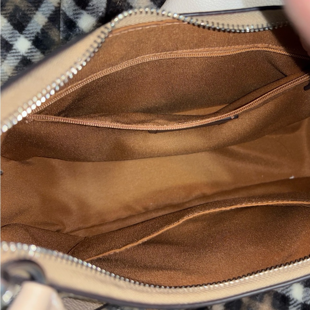 Coach Beige Teri Hobo Leather Shoulder Bag and Wallet Set - Picture 9 of 9